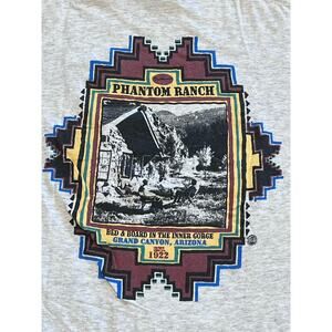 Vintage Phantom Ranch Grand Canyon Arizona Shirt LARGE Bed & Board in the Gorge